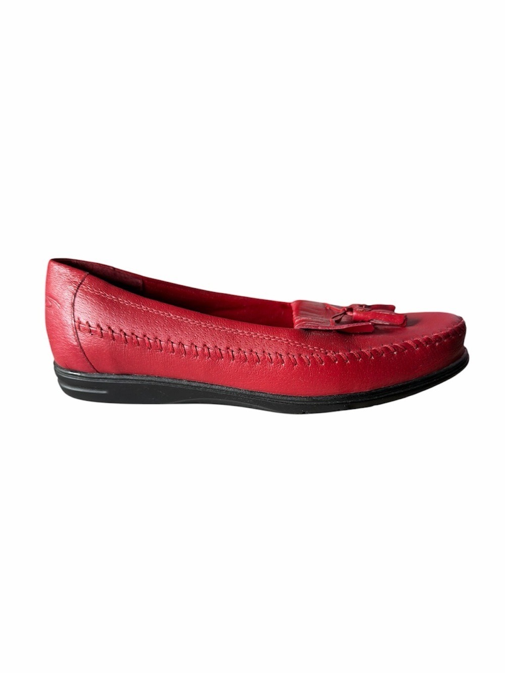 Dr. Scholl's Red Tassel Moccasin Loafer - Picture 3 of 9